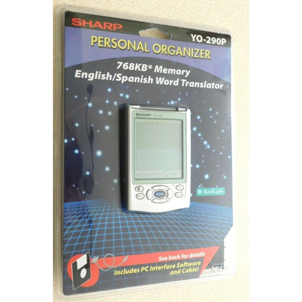 NIB Sharp YO-290P Personal Organizer 768KB -CIB New Sealed